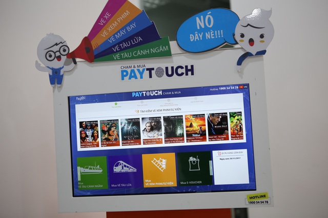 Khách hàng có thể mua mọi loại vé trên PayTouch.