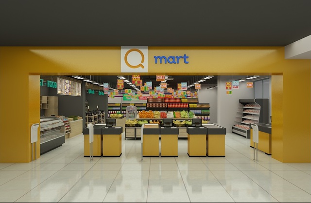 Siêu thị Qmart tại dự án T&T Riverview sắp sửa ra mắt để phục vụ cư dân.