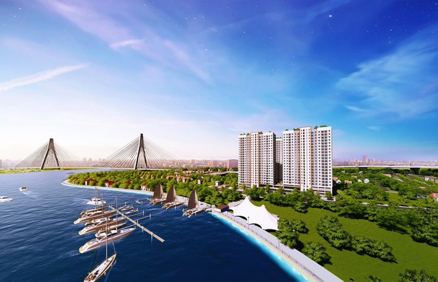 Samsora Riverside được bao quanh bởi sông Đồng Nai mang đến khí hậu trong lành.