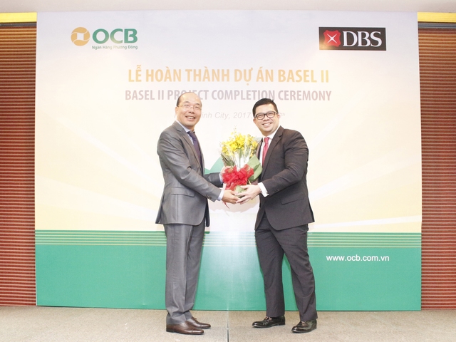 Lãnh đạo OCB tri ân đối tác DBS đã đồng hành cùng quá trình triển khai Basel I.I.