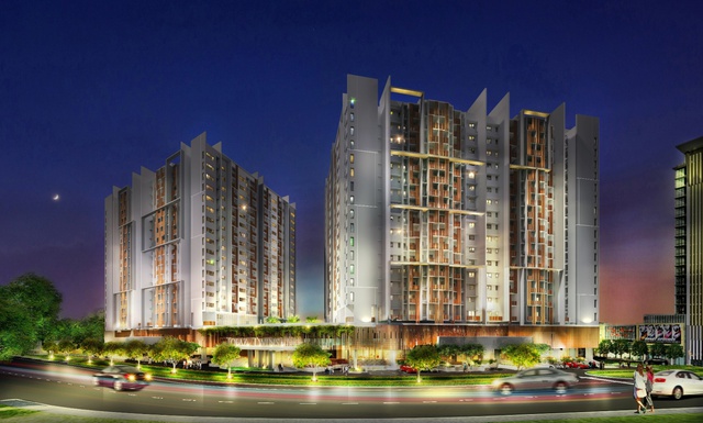 Phối cảnh dự án Topaz Twins tổ hợp căn hộ cao cấp tại Biên Hoà.