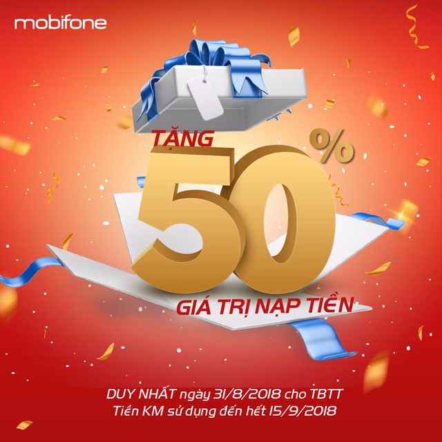 Tưng bừng đón Quốc khánh với khuyến mại 50% từ MobiFone - Ảnh 1.