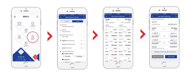 Đặt vé máy bay nhanh chóng và dễ dàng hơn với ứng dụng ngân hàng - Ảnh 1.