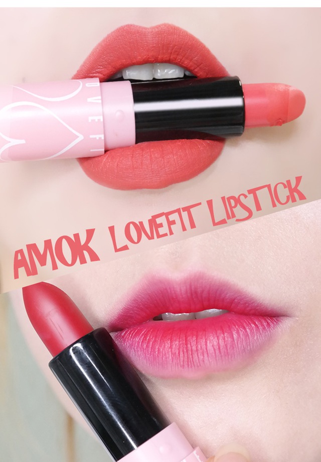 Son Amok Luxury Lovefit - Thỏi son cho hè năng động đã xuất hiện - Ảnh 7. Son Amok Luxury Lovefit - Thỏi son cho hè năng động đã xuất hiện - Ảnh 7.