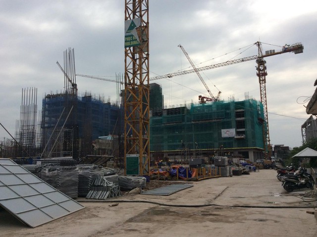 Tòa G1, G2 Five Star Garden đã xây đến sàn tầng 8, được triển khai bởi các nhà thầu uy tín như Coteccons, Phục Hưng Holdings