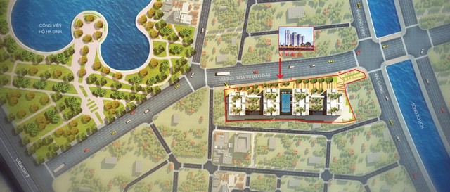 Hạ tầng và cảnh quan đang được hoàn thiện song song cùng dự án