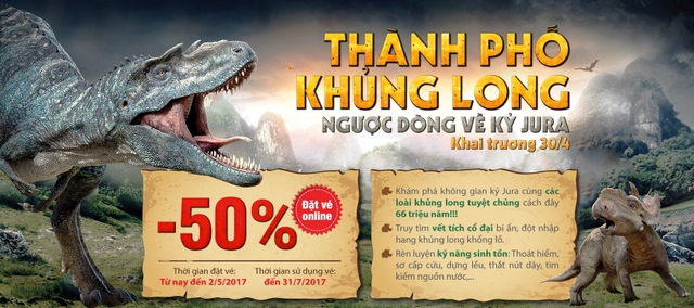 Vui hè tại thành phố khủng long đầu tiên tại Việt Nam - Ảnh 1.