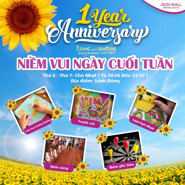 Tưng bừng kỉ niệm sinh nhật 1 năm Aeon Mall B&igrave;nh T&acirc;n - Ảnh 1.