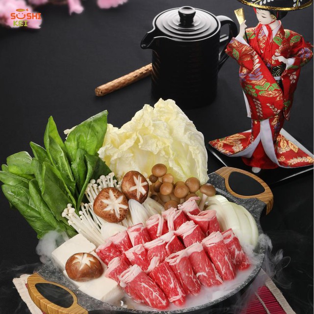 Thưởng thức lẩu khô Sukiyaki chuẩn vị nhật tại Sushi Kei với giá chỉ 99.000Đ - Ảnh 1.