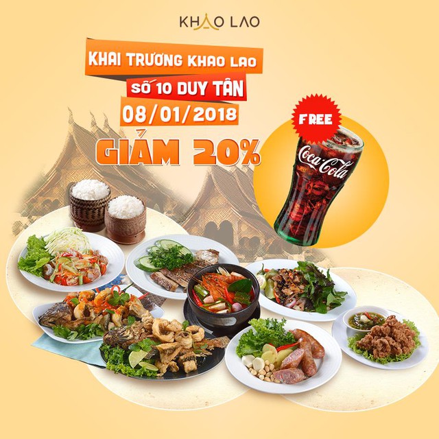 Ngập tràn ưu đãi ngày khai trương Khao Lao số 10 Duy Tân ngày 8/01/2018 - Ảnh 1. Ngập tràn ưu đãi ngày khai trương Khao Lao số 10 Duy Tân ngày 8/01/2018 - Ảnh 1.