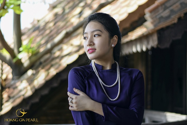 Trang sức ngọc trai đẹp nền n&atilde; cho &aacute;o d&agrave;i - Ảnh 1.