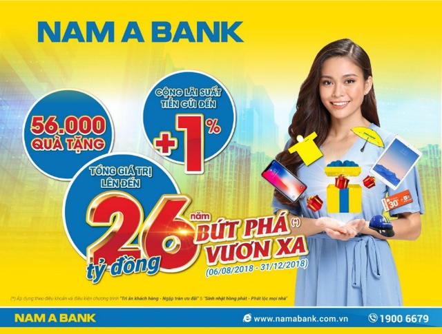 Nam A Bank dành 26 tỷ đồng tri ân khách hàng - Ảnh 1.