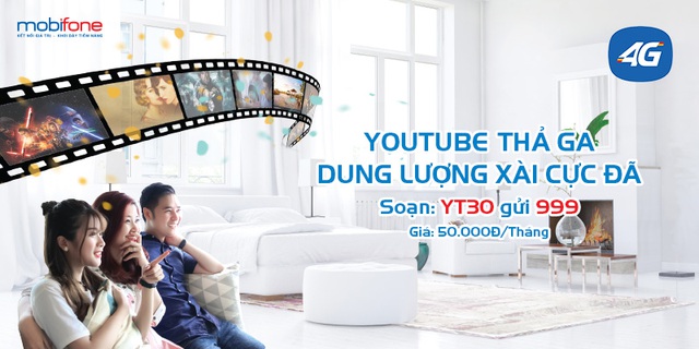 Xem Youtube kh&ocirc;ng giới hạn chỉ với 50.000 đ/th&aacute;ng c&ugrave;ng MobiFone - Ảnh 2.