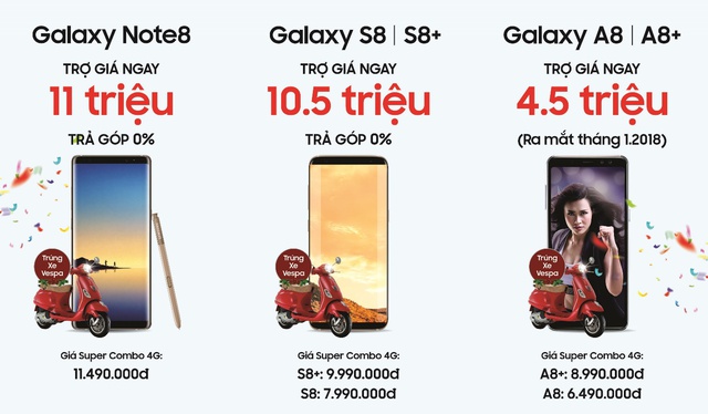 Mua Galaxy Note 8 trợ giá khủng 11 triệu đồng chỉ có tại Viettel Store.