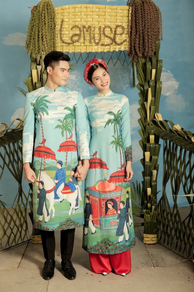 2 quán quân Next Top Model nổi bật với BST áo dài ngày cưới - Ảnh 4. 2 quán quân Next Top Model nổi bật với BST áo dài ngày cưới - Ảnh 4.