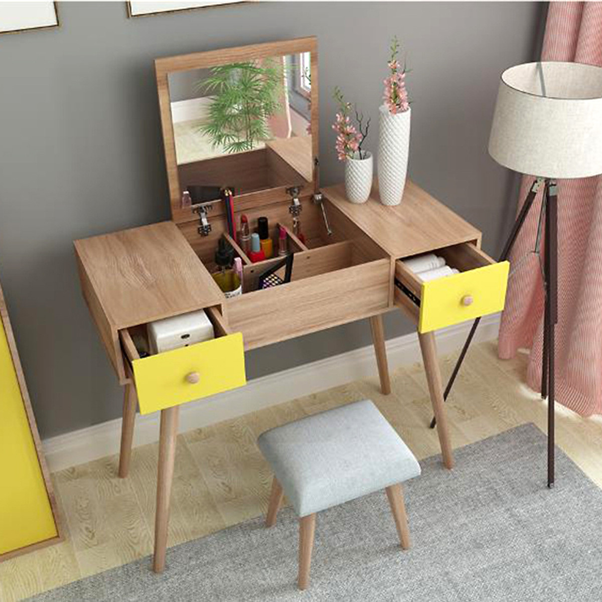 Bàn trang điểm giá rẻ từ 700k chị em sắm về làm đẹp cho chanh sả - Ảnh 7. Bàn trang điểm giá rẻ từ 700k chị em sắm về làm đẹp cho chanh sả - Ảnh 7.