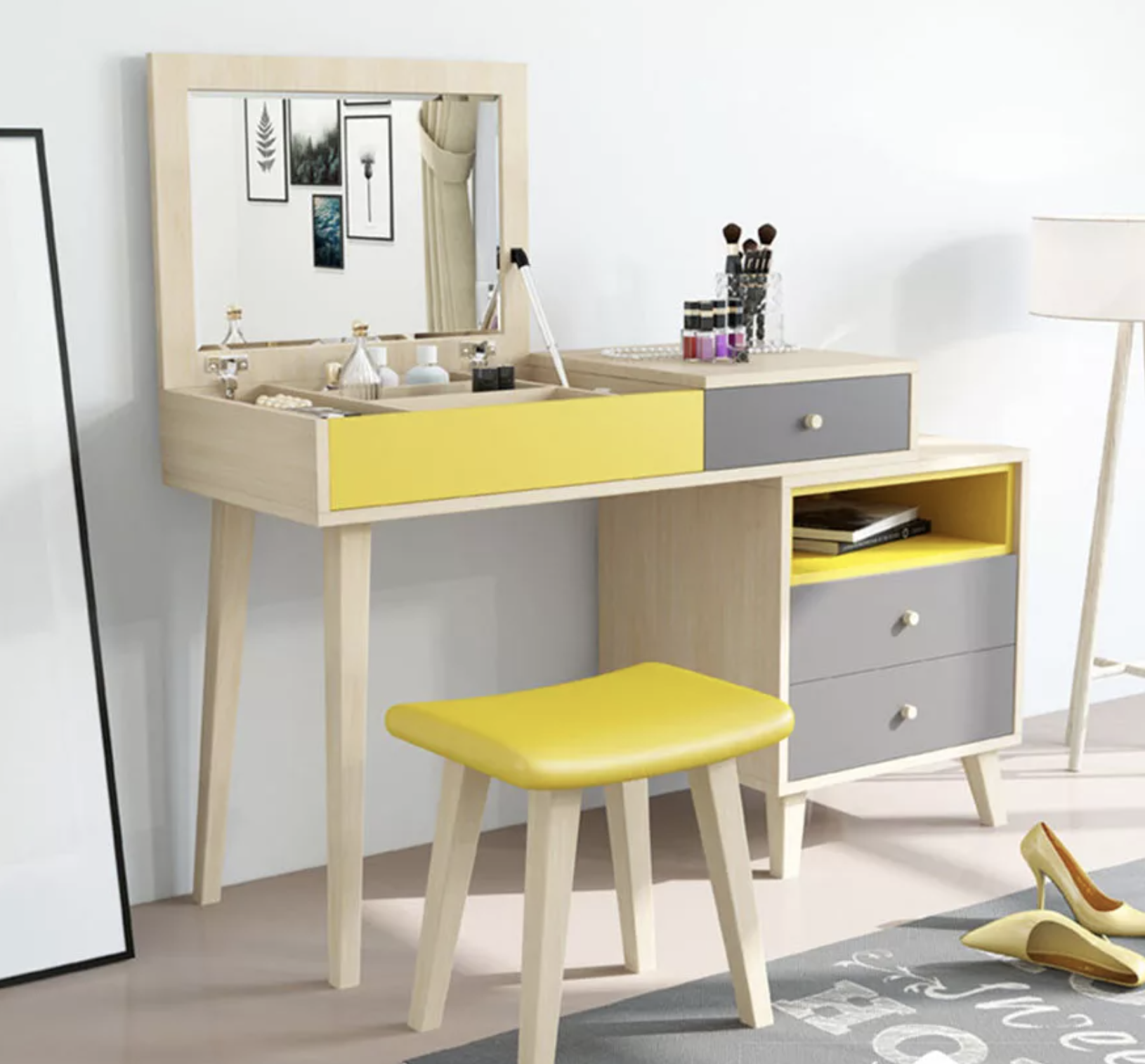 Bàn trang điểm giá rẻ từ 700k chị em sắm về làm đẹp cho chanh sả - Ảnh 8. Bàn trang điểm giá rẻ từ 700k chị em sắm về làm đẹp cho chanh sả - Ảnh 8.