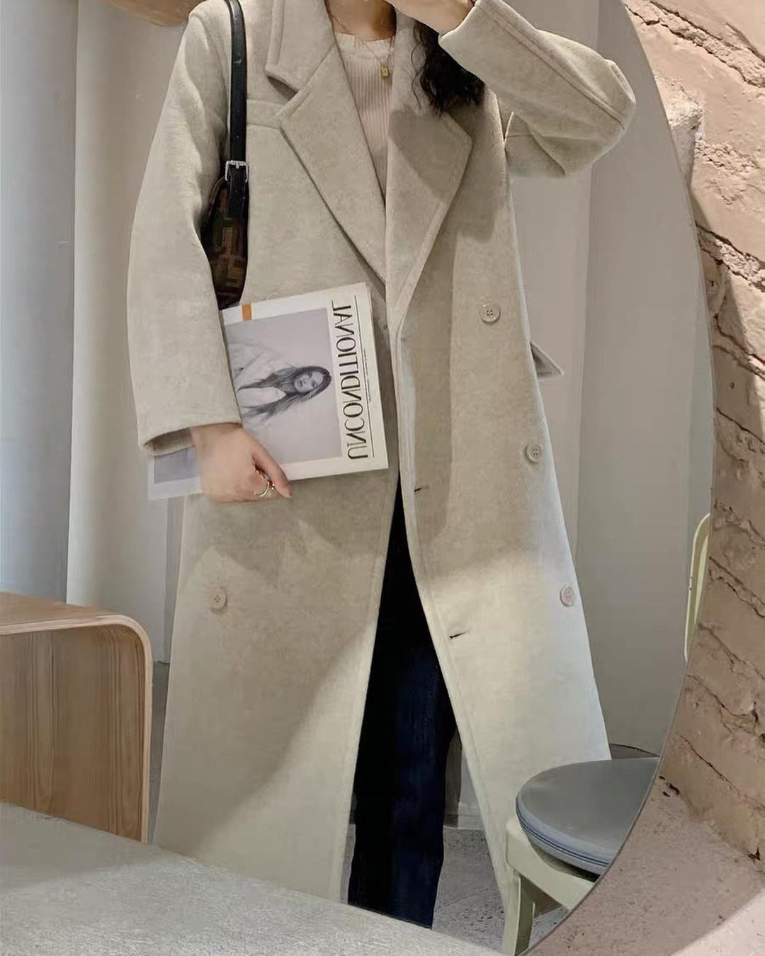 Loạt áo dạ dáng dài từ 490K xinh chuẩn Hàn lại giữ ấm đỉnh cao - Ảnh 4. Loạt áo dạ dáng dài từ 490K xinh chuẩn Hàn lại giữ ấm đỉnh cao - Ảnh 4.