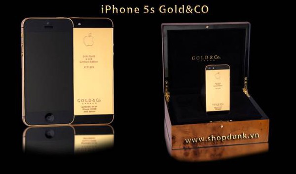 Xả hàng iPhone, iPad, Mac 50%, mạ vàng 24K iPhone 5S 2