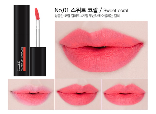 Son kem lì Ecole High Fix Lip Manicure 2016 - Màu son xinh tươi dễ dàng chọn lựa - Ảnh 4.