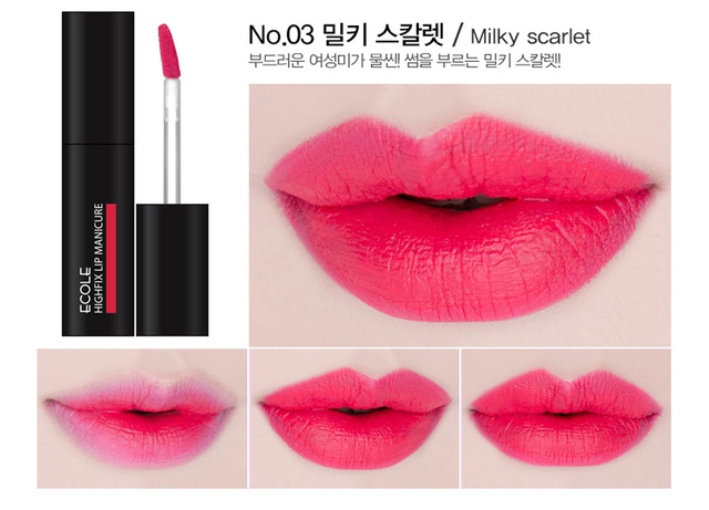 Son kem lì Ecole High Fix Lip Manicure 2016 - Màu son xinh tươi dễ dàng chọn lựa - Ảnh 6.