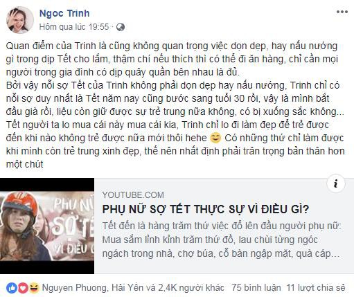 Loạt sao Việt bày tỏ sự đồng cảm với nỗi sợ già của phụ nữ ngày Tết - Ảnh 4.