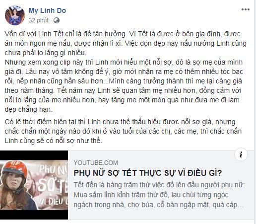 Loạt sao Việt bày tỏ sự đồng cảm với nỗi sợ già của phụ nữ ngày Tết - Ảnh 6.