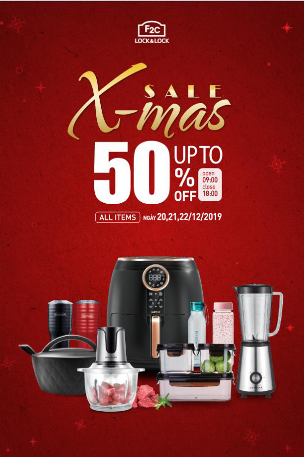 &ldquo;Xmas Sale&rdquo; 20, 21, 22/12 - Đại tiệc sale hot nhất năm của LOCK&LOCK Vietnam nh&acirc;n dịp Gi&aacute;ng sinh - Ảnh 1.