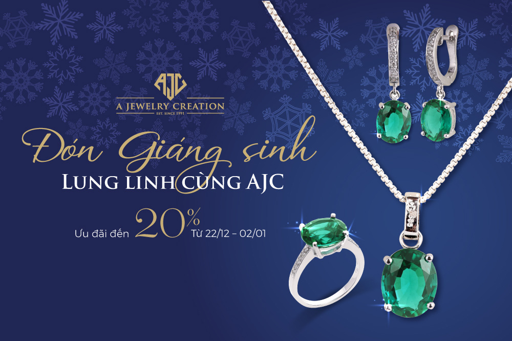 Lung linh tỏa sáng cùng trang sức AJC, nhận ngay ưu đãi mùa lễ hội - Ảnh 2.