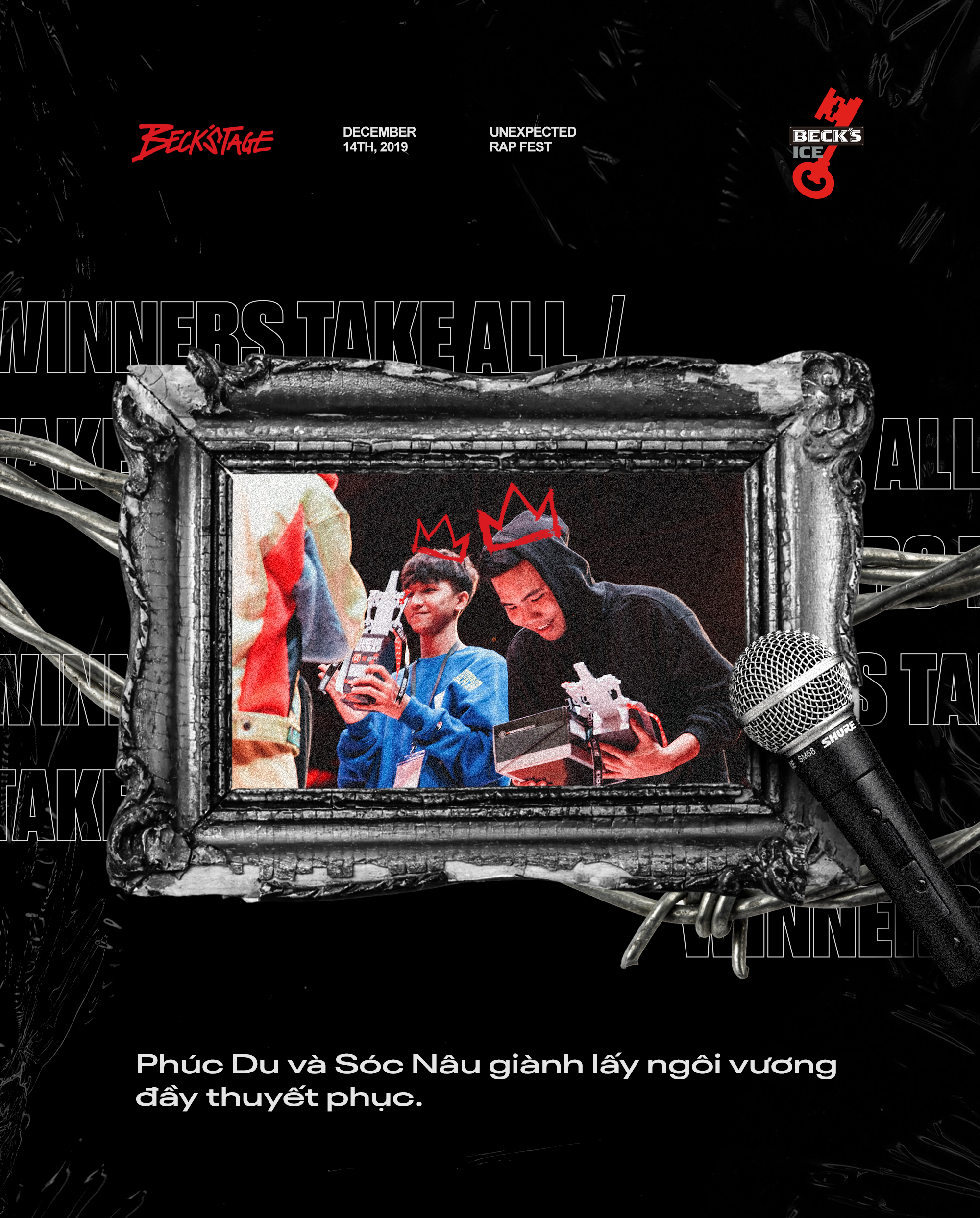 Ngôi vô địch BeckStage Battle Rap đã có chủ: Sóc Nâu và Phúc Du giành lấy ngôi vương đầy thuyết phục, một tương lai đầy hy vọng của rap Việt! - Ảnh 1. Ngôi vô địch BeckStage Battle Rap đã có chủ: Sóc Nâu và Phúc Du giành lấy ngôi vương đầy thuyết phục, một tương lai đầy hy vọng của rap Việt! - Ảnh 1.