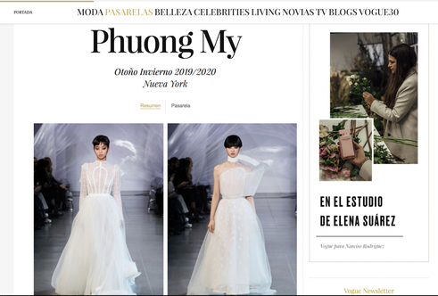 VOGUE Mỹ, VOGUE Tây Ban Nha và hàng loạt tạp chí thời trang thế giới đồng loạt đưa tin về show diễn PHUONG MY tại NYFW - Ảnh 2.