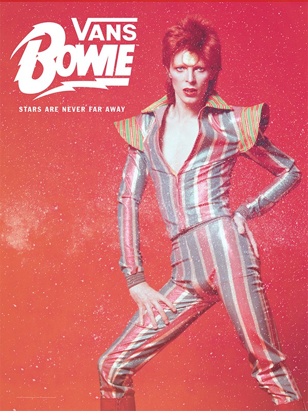 Vượt thời gian quay trở lại thời kỳ hoàng kim của nhạc Rock với phiên bản Vans x David Bowie - Ảnh 1.