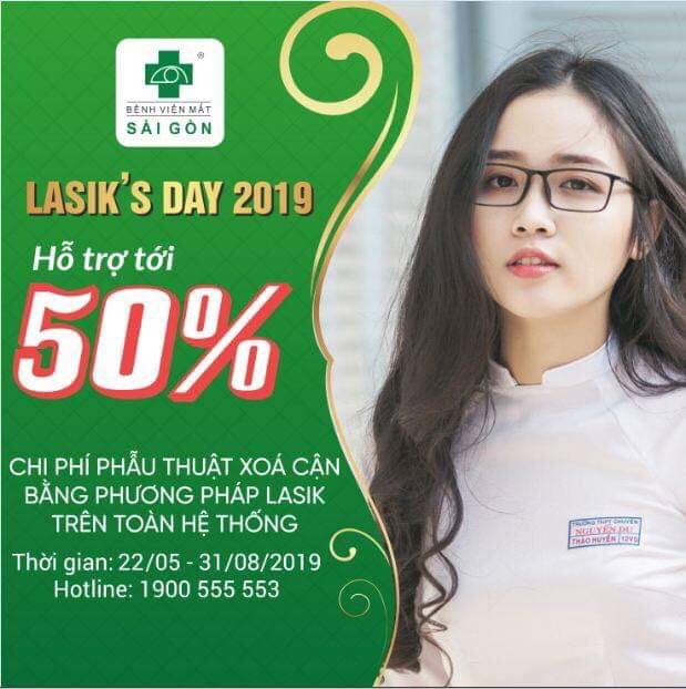 Lasik’s Day 2019: Cơ hội tạm biệt kính cận với chi phí hỗ trợ phẫu thuật Lasik lên đến 50% - Ảnh 1.