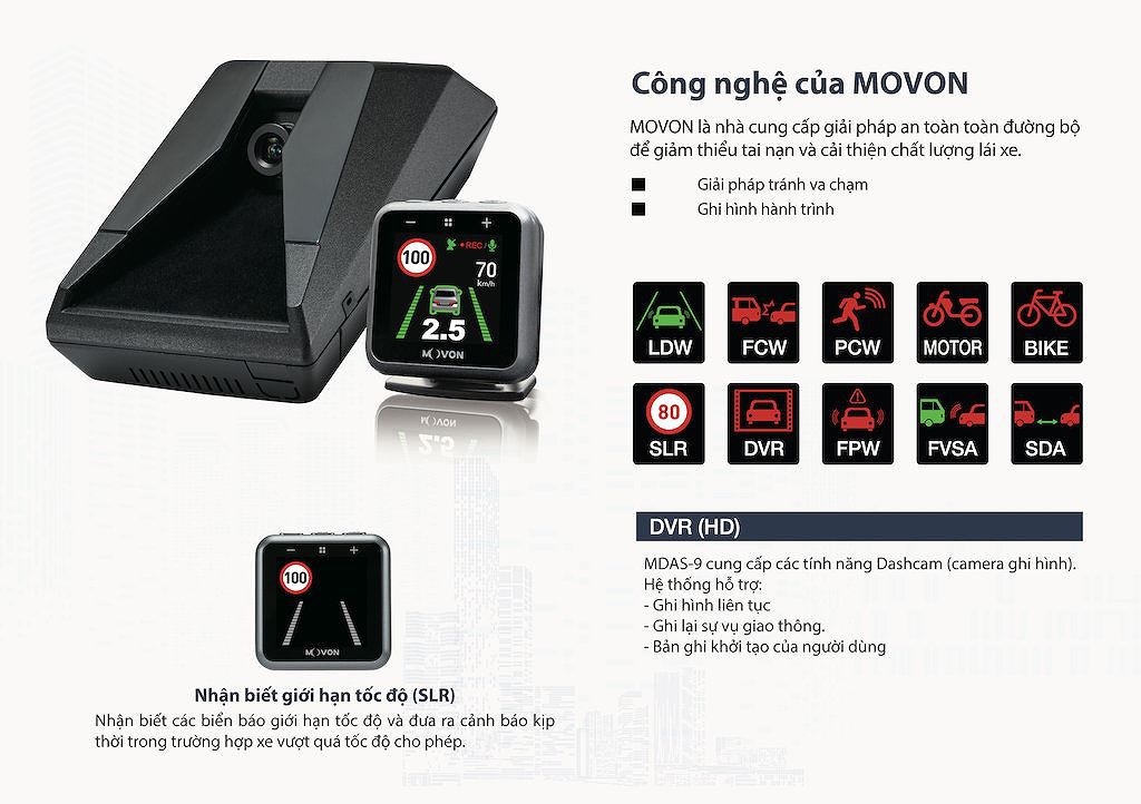Movon MDAS-9 - Hệ thống hỗ trợ lái xe tiên tiến với giá “mềm” tới Việt Nam - Ảnh 3.