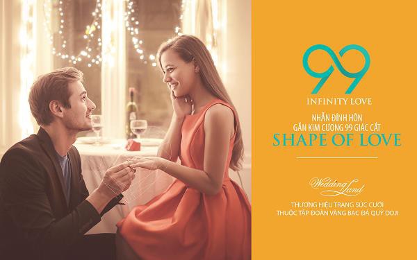 Nhẫn đ&iacute;nh h&ocirc;n Shape of Love: Khoảnh khắc ngọt ng&agrave;o của t&igrave;nh y&ecirc;u vĩnh cửu - Ảnh 1.