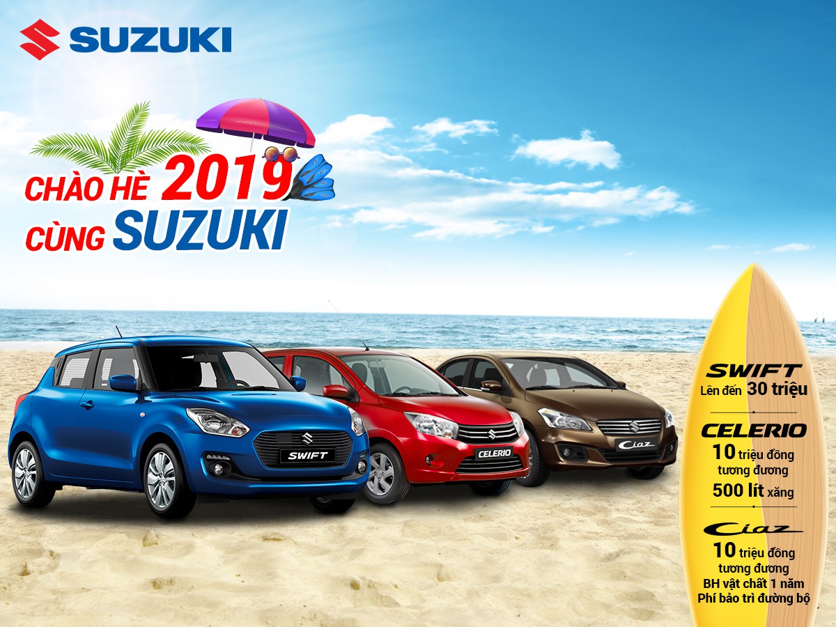 Suzuki triển khai chương tr&#236;nh khuyến m&#227;i “ch&#224;o h&#232; 2019 c&#249;ng Suzuki” - Ảnh 1