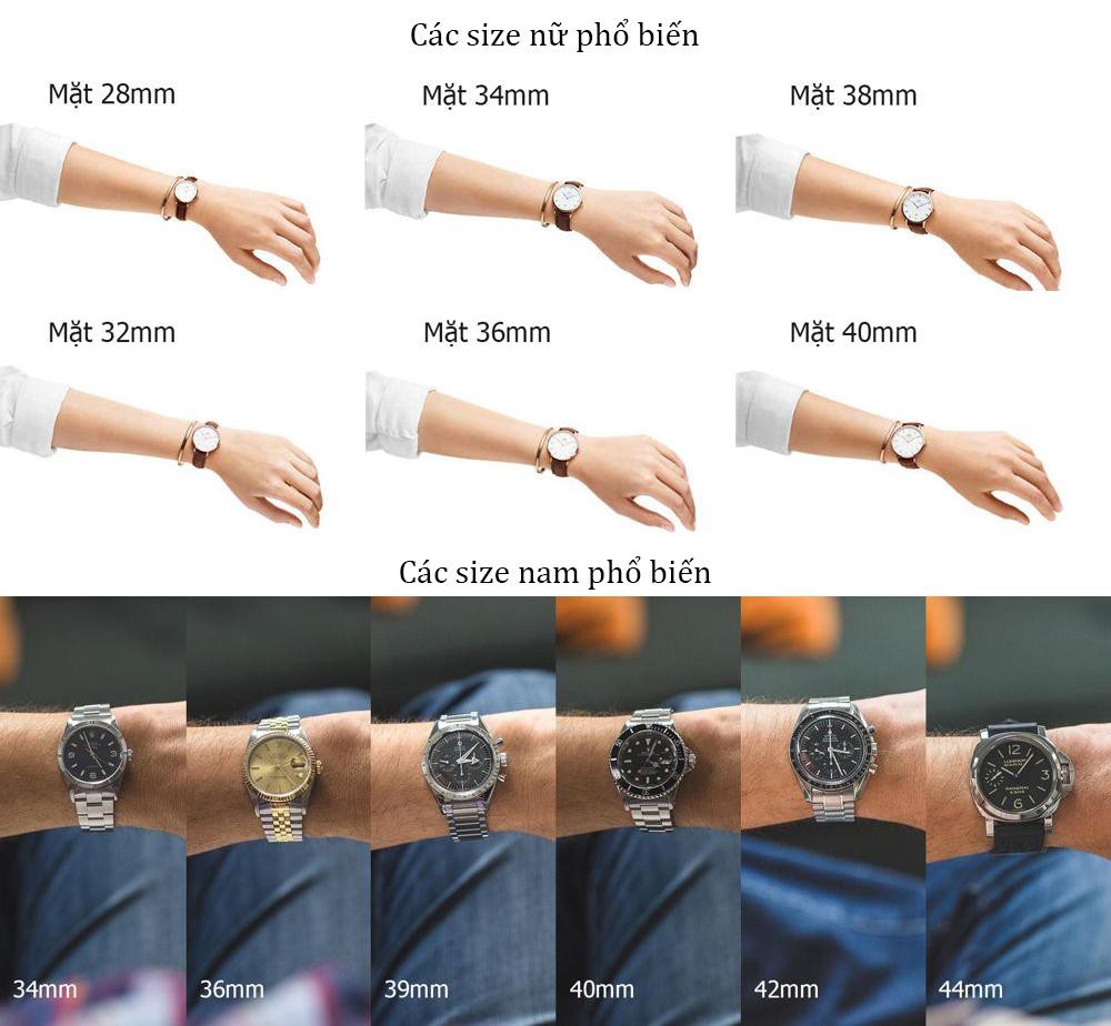 Cách chọn đồng hồ phù hợp với cổ tay bằng 5 mẹo đơn giản