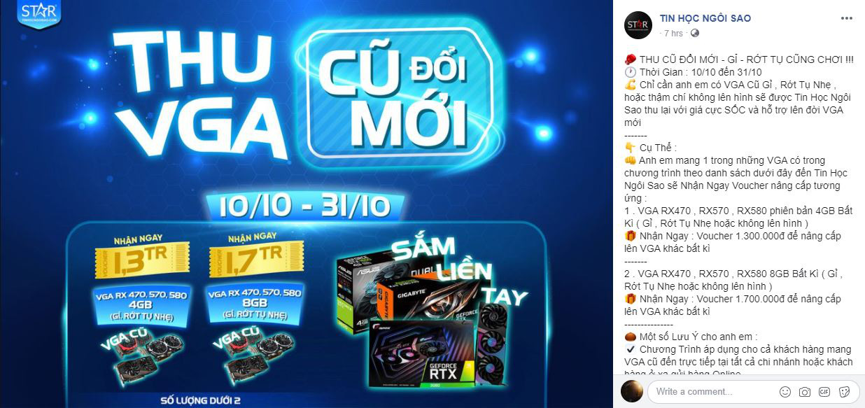 Dùng card cũ hỏng, lên đời giá hời bạn đã thử chưa? - Ảnh 1. Dùng card cũ hỏng, lên đời giá hời bạn đã thử chưa? - Ảnh 1.