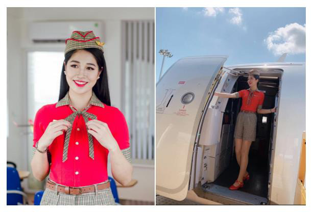 Điểm mặt những n&agrave;ng tiếp vi&ecirc;n h&agrave;ng kh&ocirc;ng xinh đẹp của Vietjet tham gia thi Hoa hậu - Ảnh 9.