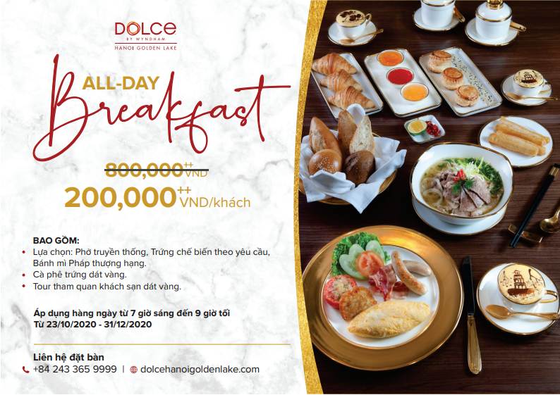 Thưởng thức bữa sáng thượng hạng tại khách sạn dát vàng với giá chỉ từ 200.000++ VNĐ/người - Ảnh 6. Thưởng thức bữa sáng thượng hạng tại khách sạn dát vàng với giá chỉ từ 200.000++ VNĐ/người - Ảnh 6.