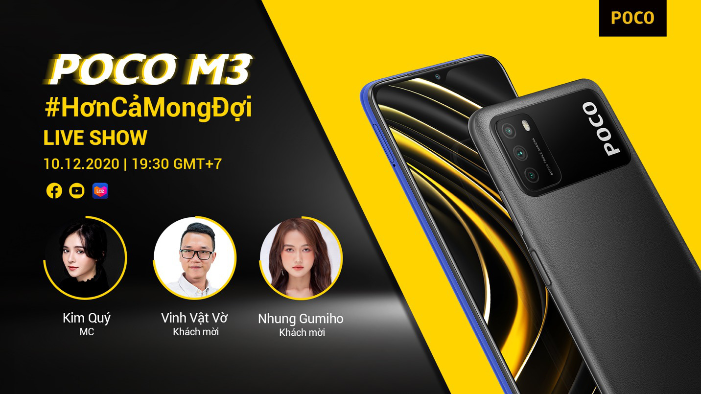POCO chính thức ra mắt “quái vật” phân khúc phổ thông POCO M3 với hàng ...
