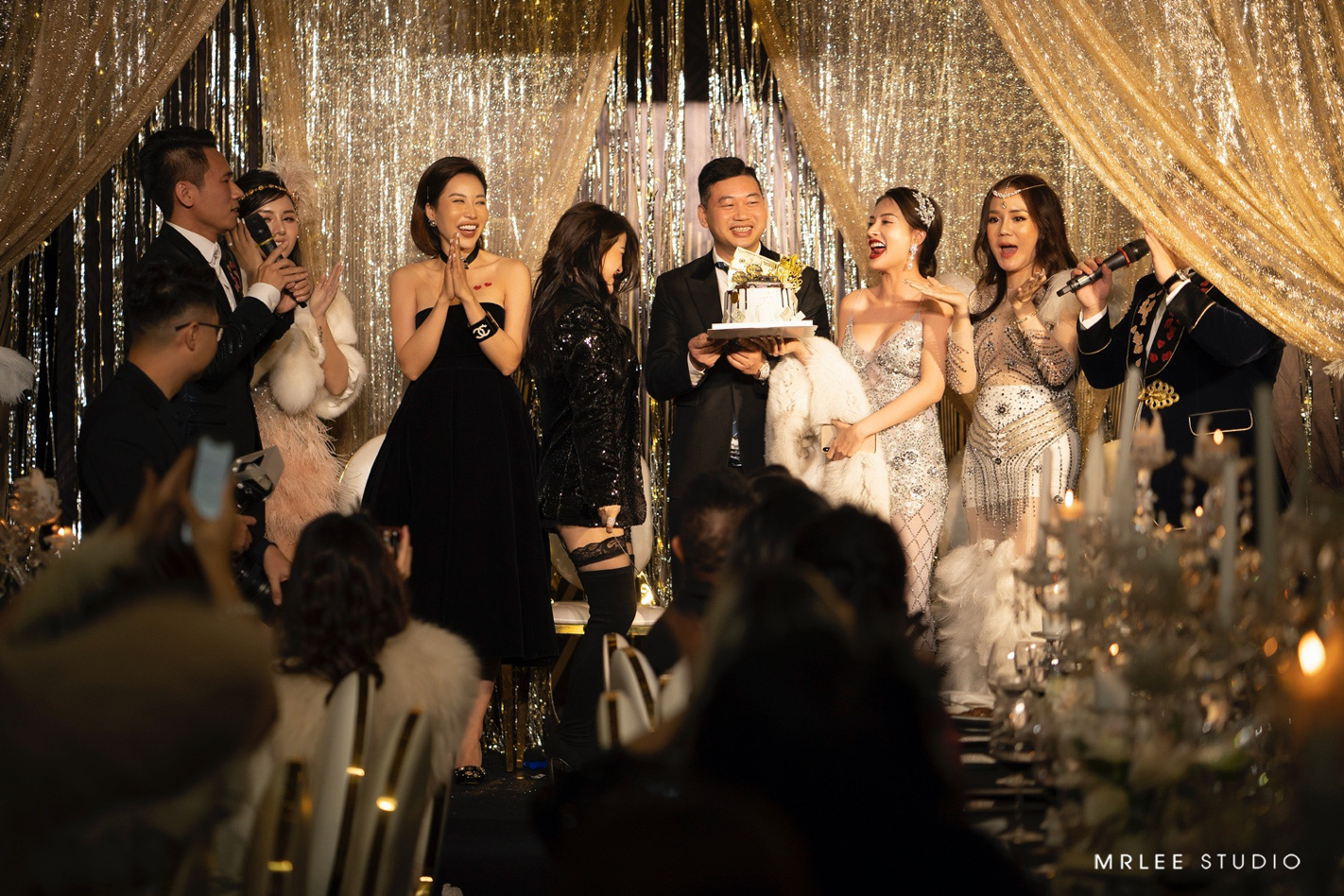 Buổi tiệc sang trọng theo phong cách Gatsby của giới doanh nhân Hà thành - Ảnh 7.