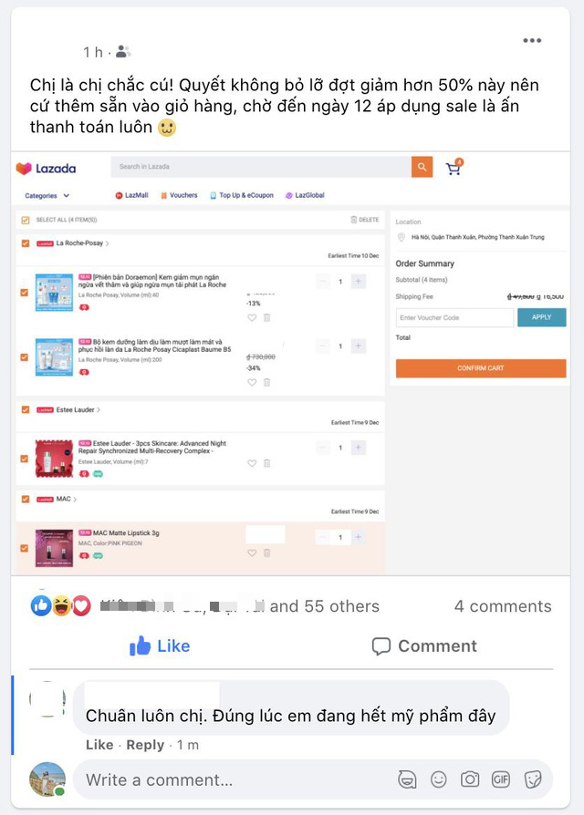 Xưa rồi trào lưu “lục túi khoe của” hay “ngã ô tô rơi đồ xịn”, chuẩn hịn bây giờ là phải khoe giỏ hàng mua sắm online - Ảnh 5.