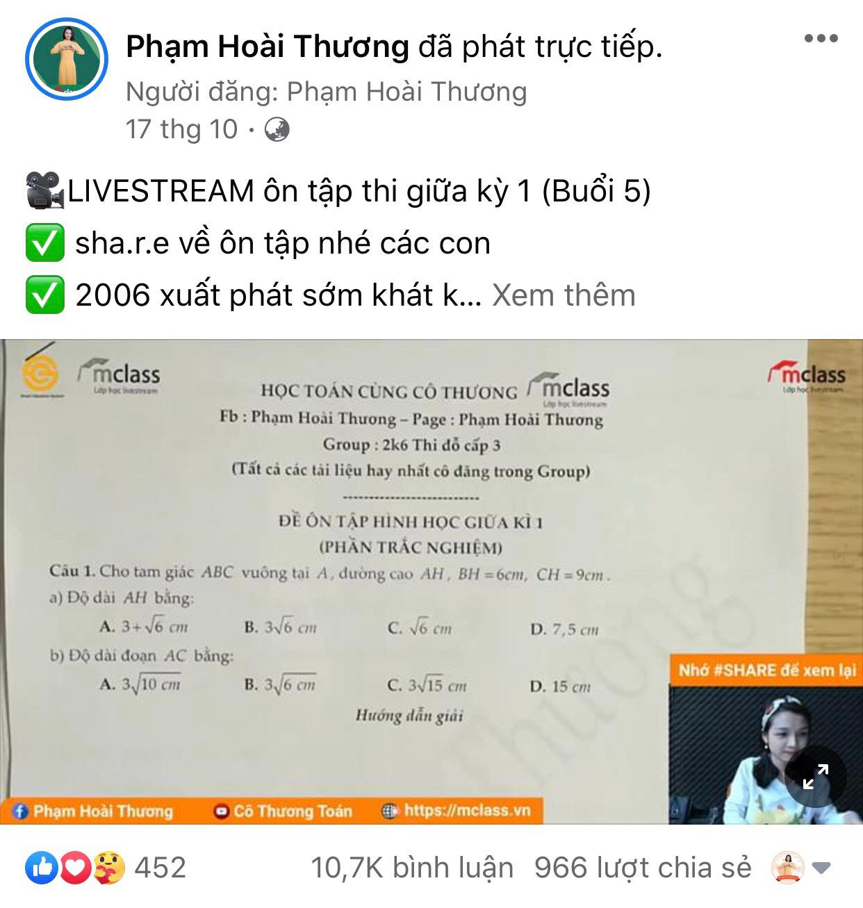 Cô giáo dạy Toán livestream qua Facebook: Gieo chữ gieo cả yêu thương - Ảnh 3.