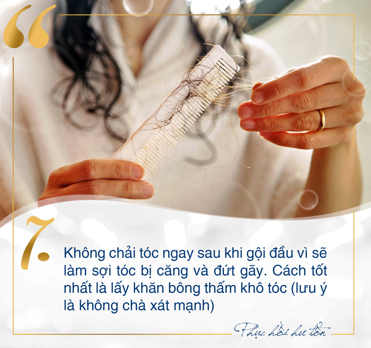 Toàn mẹo chăm sóc phục hồi tóc hư tổn tại nhà đơn giản mà không phải ai cũng biết - Ảnh 7.
