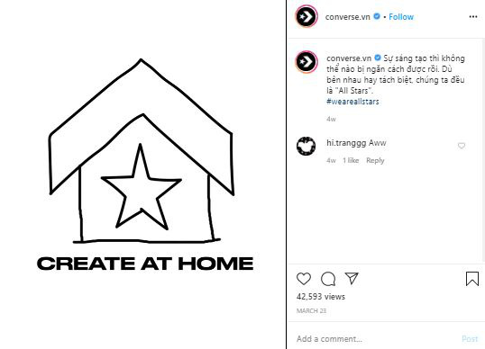 Converse thực tế hóa thương hiệu giữa mùa Covid với #CreateAtHome - Ảnh 2.