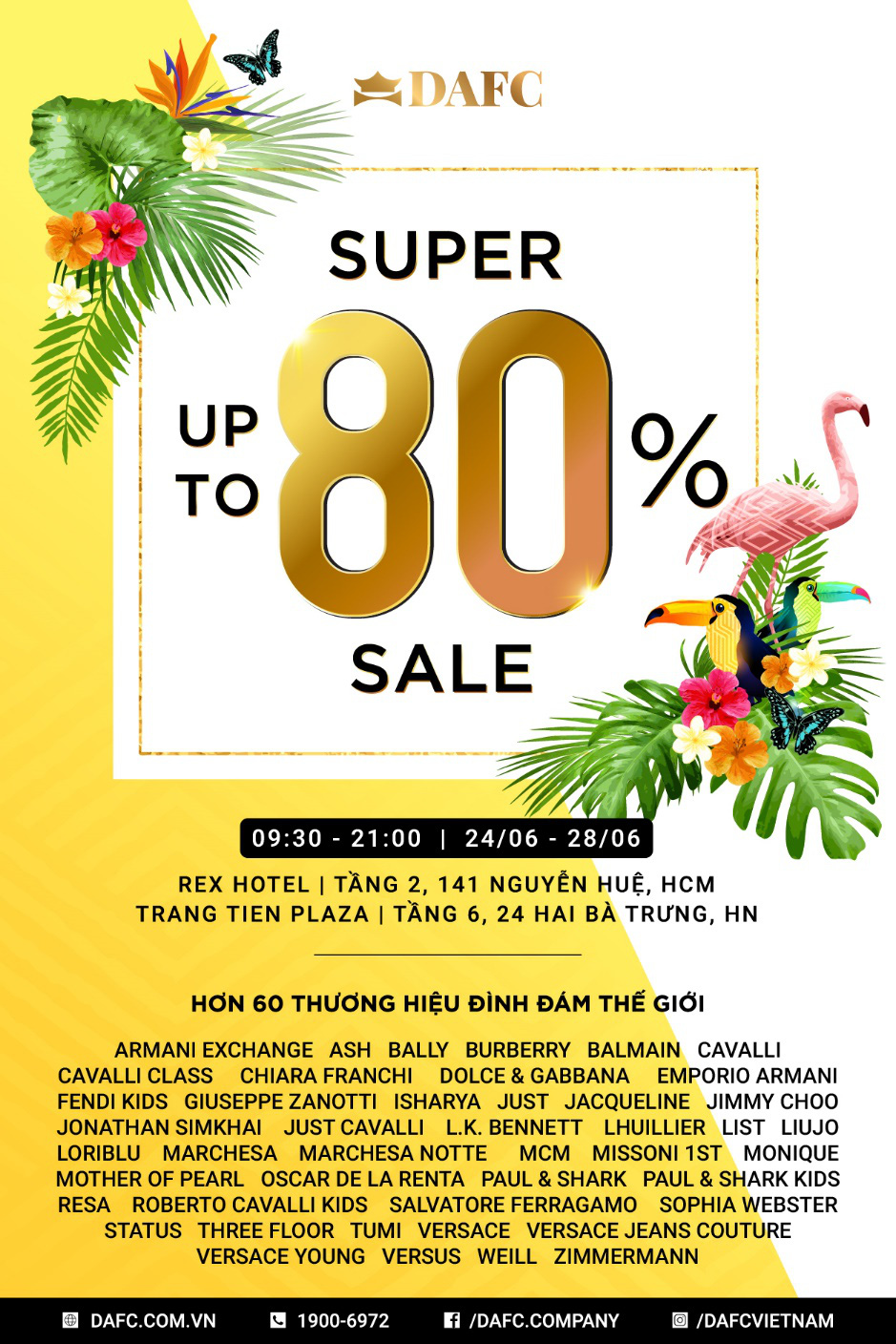 Cơn mưa ưu đ&atilde;i &ldquo;khủng&rdquo; l&ecirc;n đến 80% từ đại tiệc h&agrave;ng hiệu DAFC Private Sale - Ảnh 1.