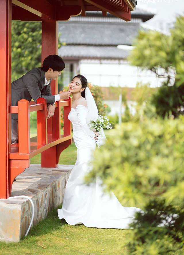 Ngất ngây bộ ảnh cưới đẹp như mơ tại vườn Nhật Bản Vinhomes Smart City - Ảnh 10.