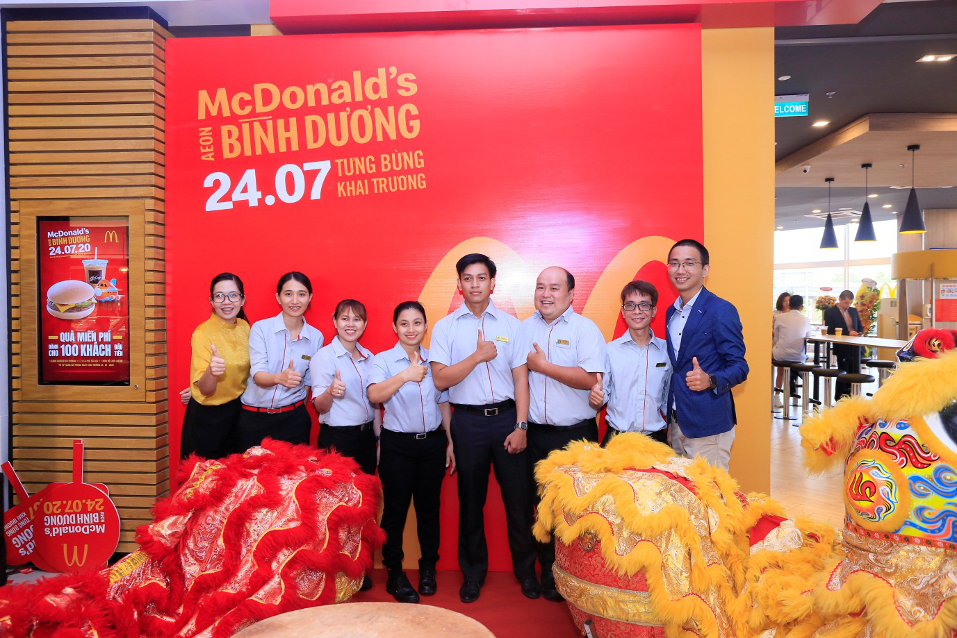 McDonald’s khai trương nhà hàng mới tại Aeon Mall Bình Dương - Ảnh 5. McDonald’s khai trương nhà hàng mới tại Aeon Mall Bình Dương - Ảnh 5.