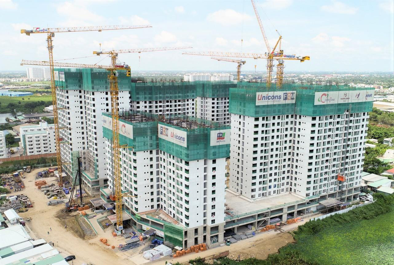 Akari City thi công vượt tiến độ, chính thức cất nóc giai đoạn 1 - Ảnh 1.